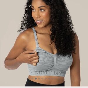 Kindred Bravely Light Gray Nursing Bralette